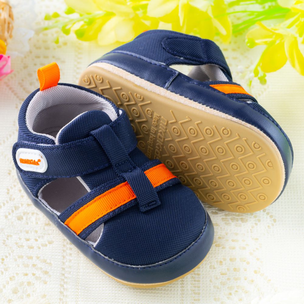 nikokids - 軟Q底學步鞋-深藍色(SG581)