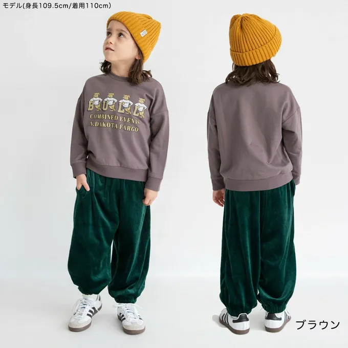 日本 BRANSHES - 百搭落肩縮口長袖上衣-小鳥-淺灰