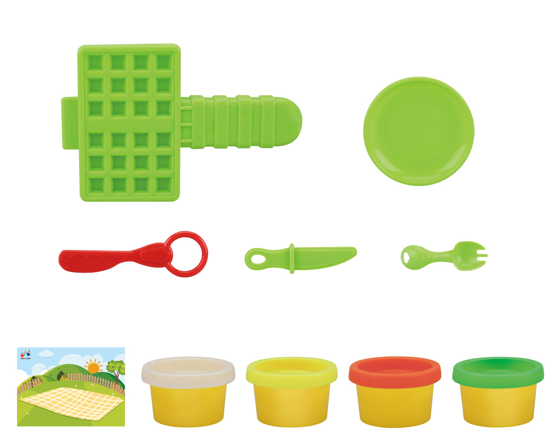 樂彩森林 - 小麥黏土-美味鬆餅 (14x19x5)