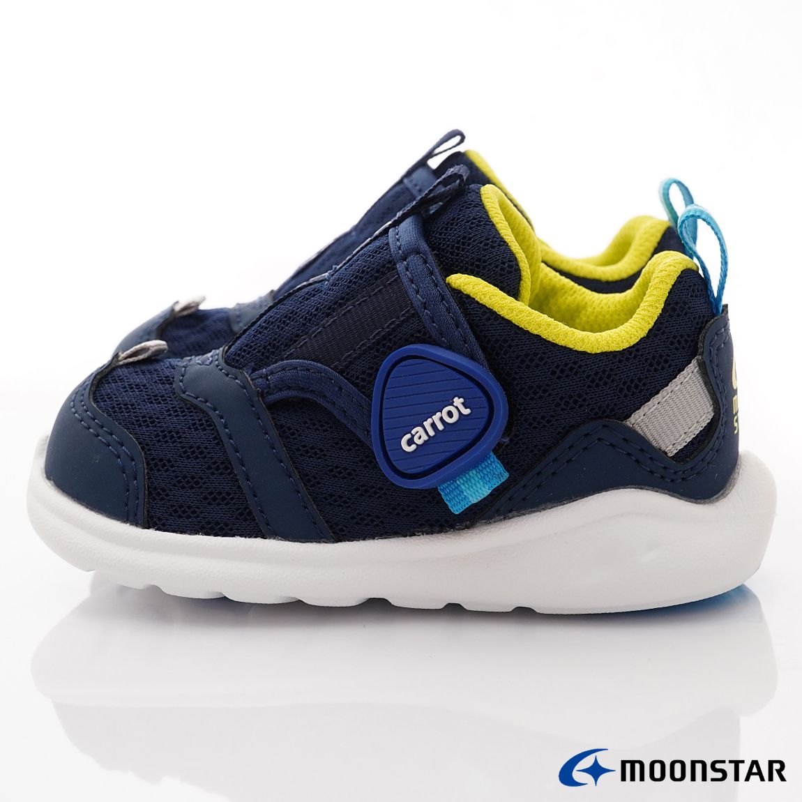 Moonstar日本月星 - 寶寶速乾學步穩健機能款(寶寶段)-學步鞋-深藍