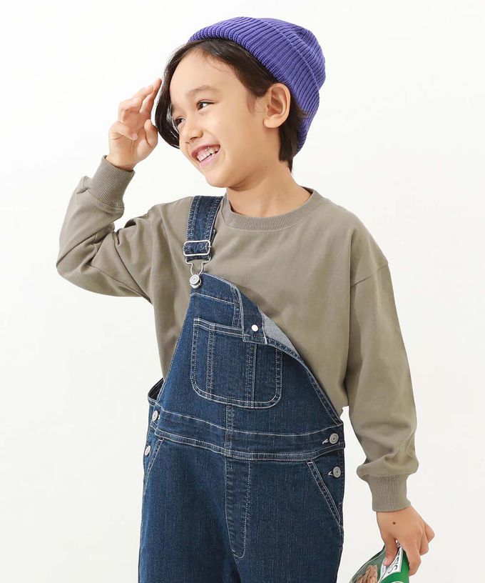 日本 devirock - 純棉耐洗百搭廓形長袖上衣-南瓜橘