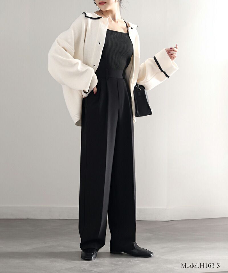 日本 Classical Elf - 修長美腿打褶西裝褲-摩卡棕