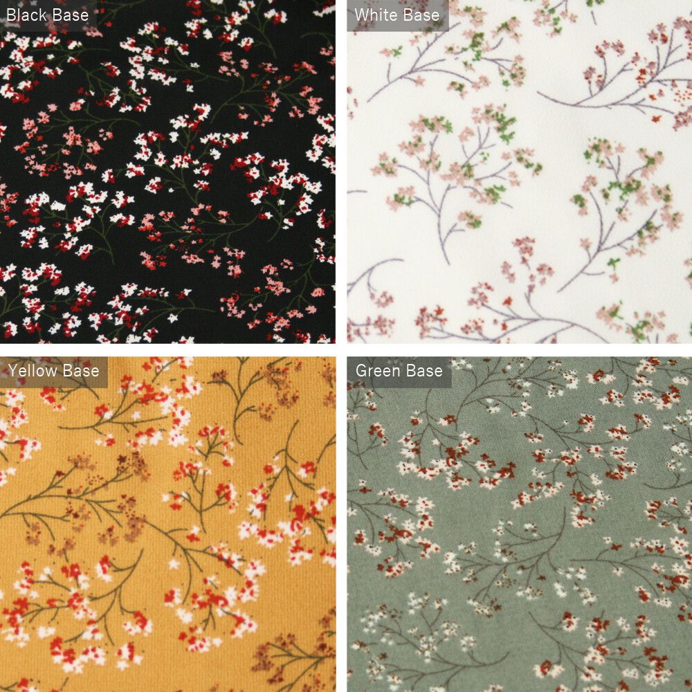 日本女裝代購 - 2way 碎花V領洋裝/罩衫外套-綠 (M(Free size))