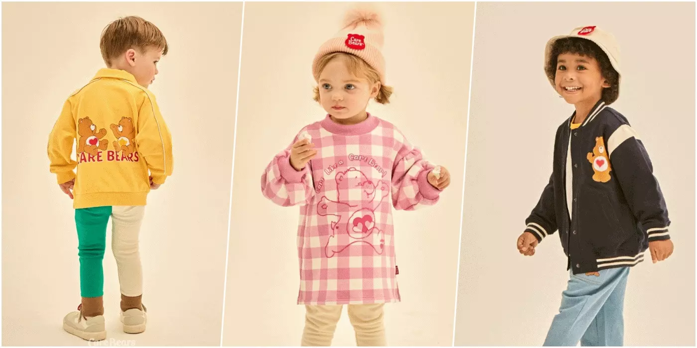 韓國 Care Bears - 聯名款刺繡小熊毛絨連帽外套-淺紫