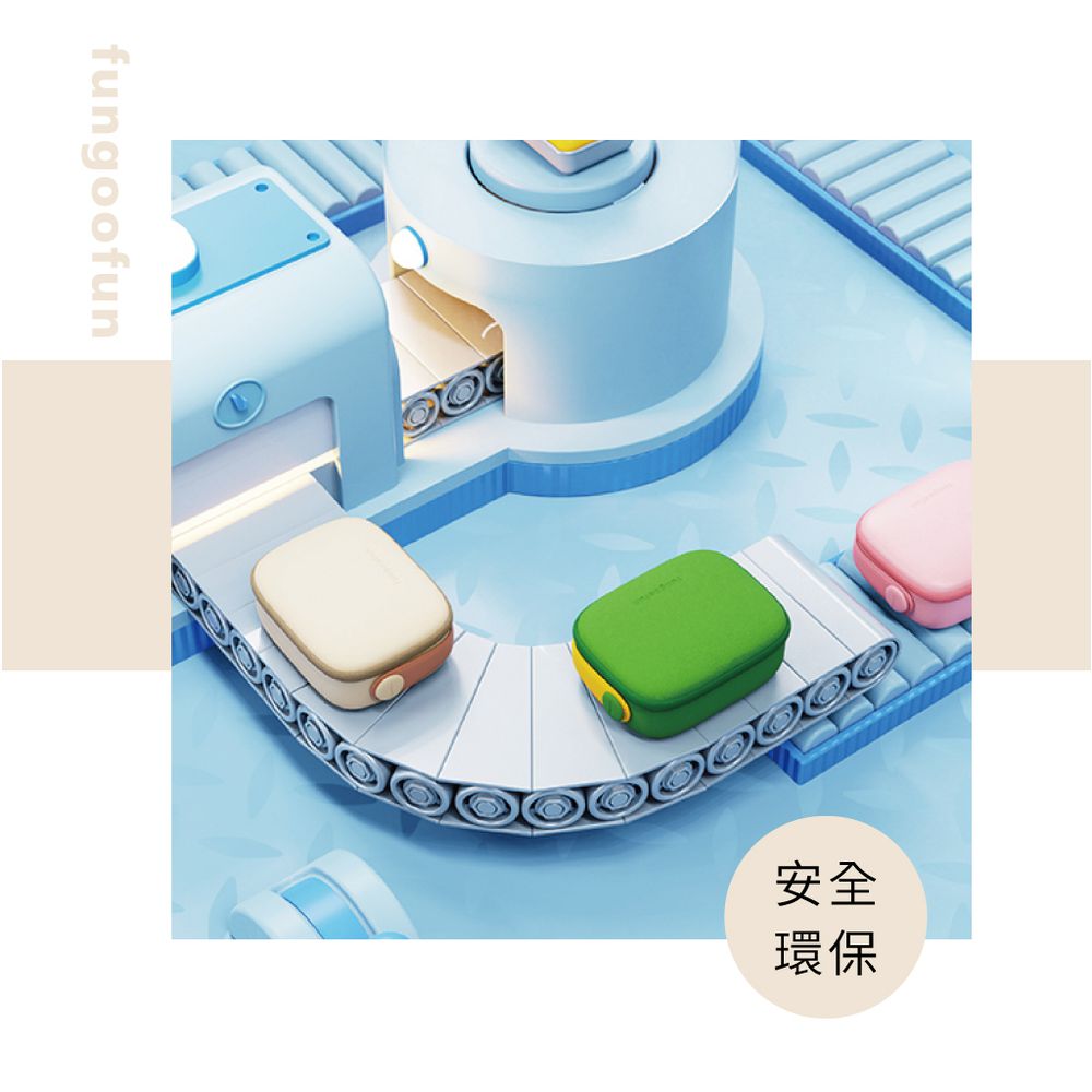 環保輕量時尚化妝包-綠色麥田