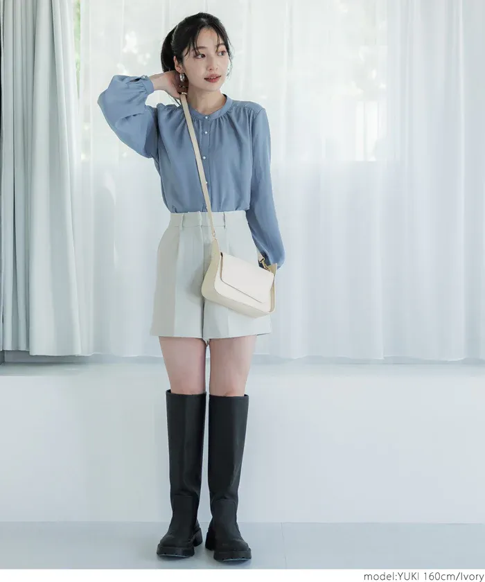 日本 COCA - 氣質方形皮革腋下包-米杏