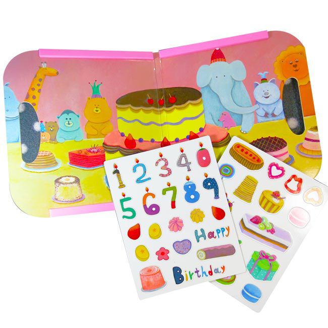 Babytiger - 手提包磁鐵書-生日派對