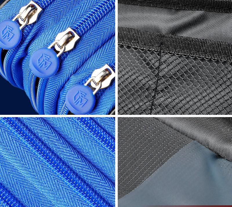 簡約多分層大容量鉛筆袋-卡通人物美國隊長-藍色 (外側拉鏈款)