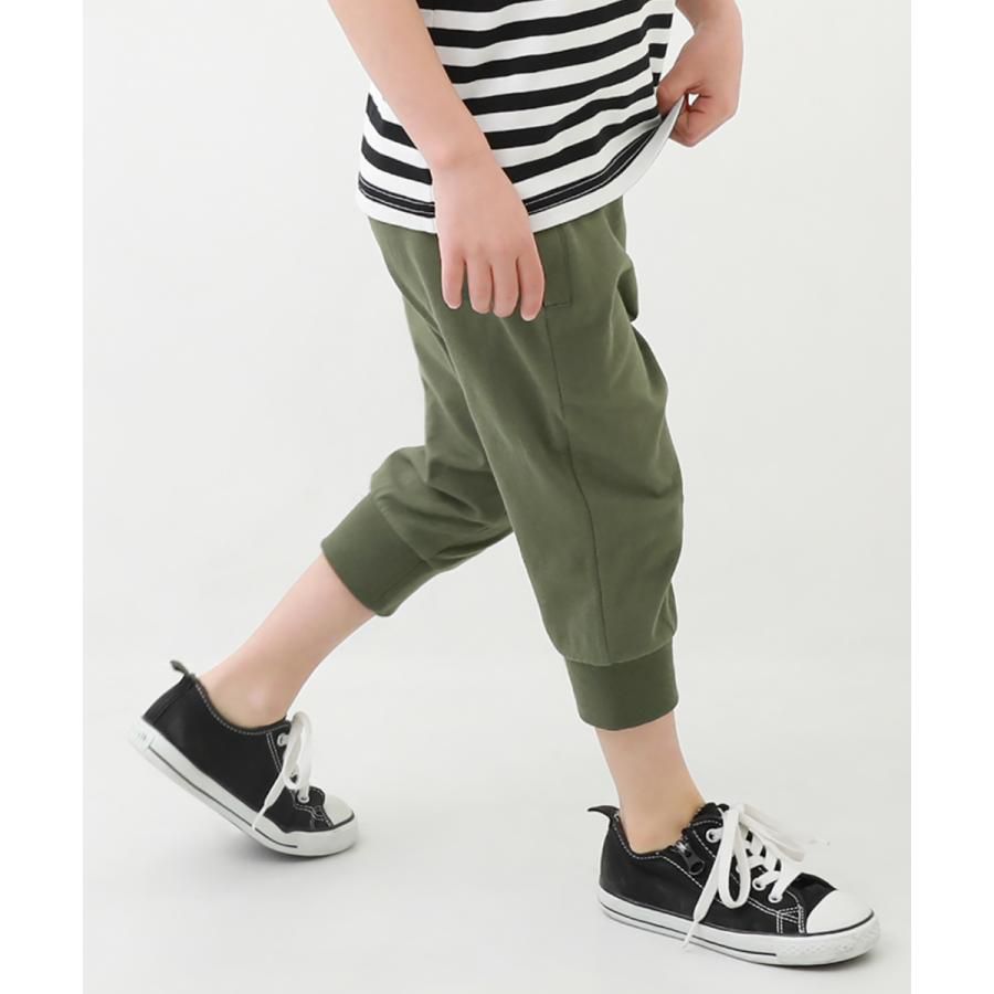 日本 devirock - 百搭舒適下擺束口七分褲-灰綠