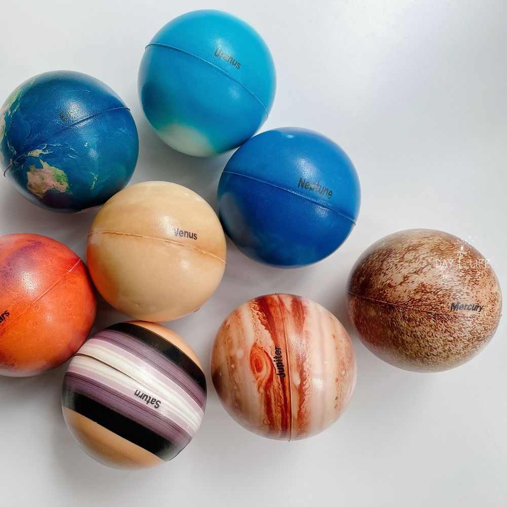 玩玩 Play - 太空系列八大行星彈跳球 (直徑約6.3cm)-9顆/包