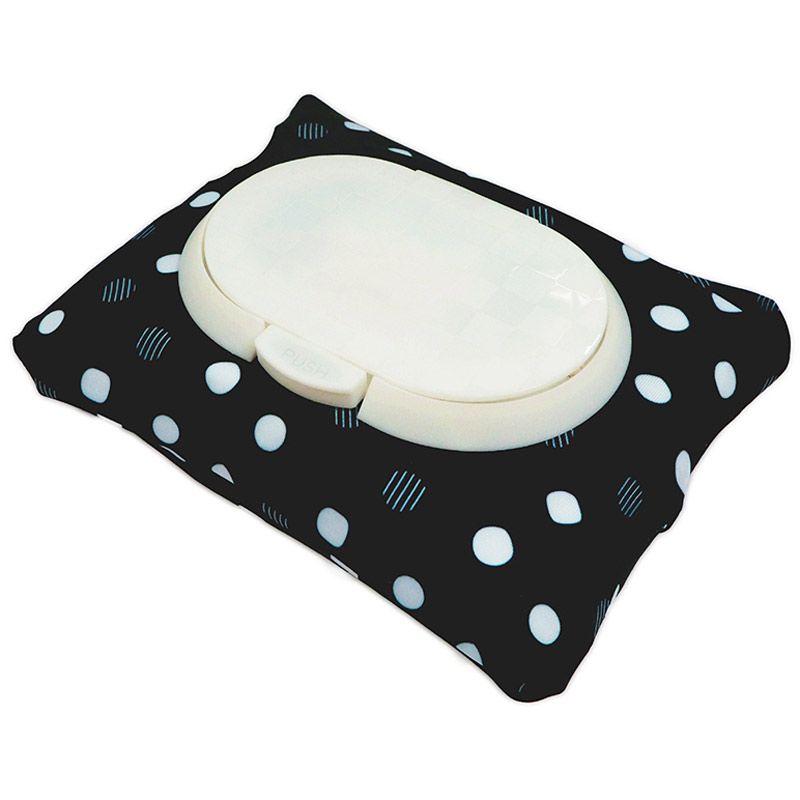 akachan honpo - 兩用FUTAP濕紙巾收納袋-點點