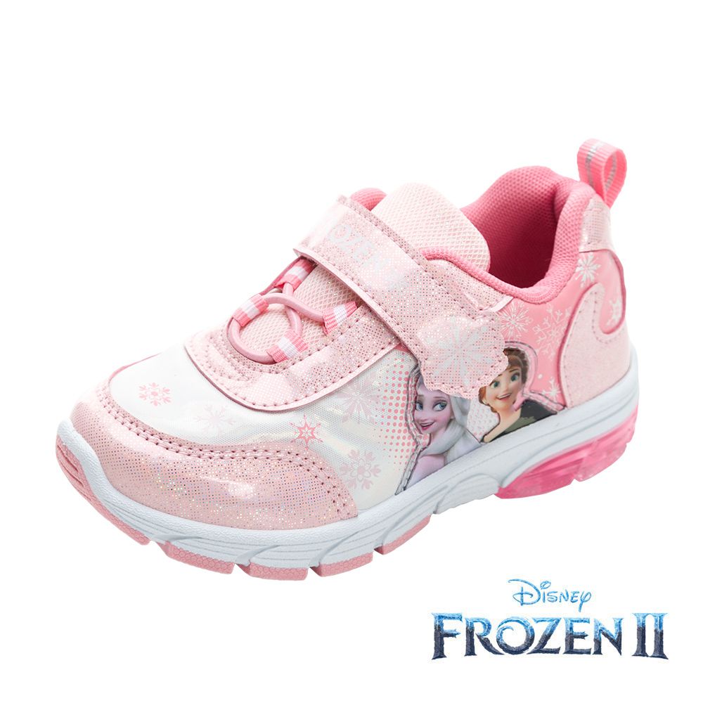 迪士尼Disney - 冰雪奇緣 童鞋 電燈運動鞋 FNKX37403-排汗透氣易穿脫-粉紅-(中大童段)