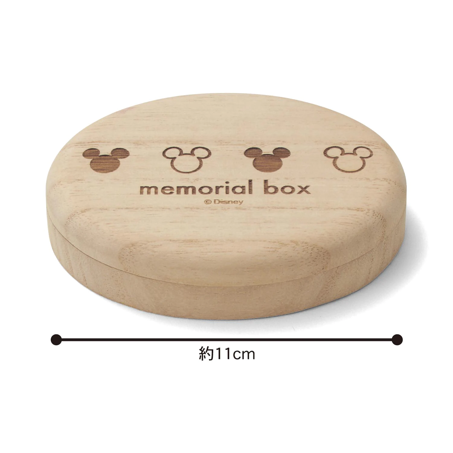 日本千趣會 - 迪士尼 日本製桐木乳齒收納盒-奇奇蒂蒂 (11x9x2.3cm)