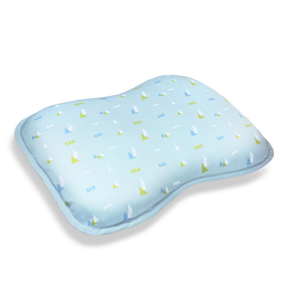 日本 Combi - Air Pro 水洗空氣枕-護頭枕-藍 (22x32x3cm)-0個月起