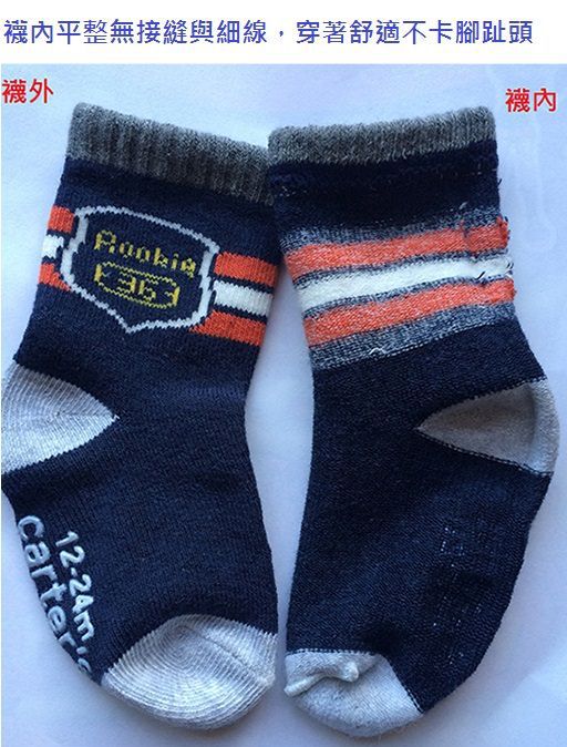 美國 Carter's - 嬰幼兒短襪三入組-素面白