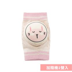 JoyNa - 可愛動物加厚護膝 透氣材質(共3雙入)-粉色1雙+隨機2雙