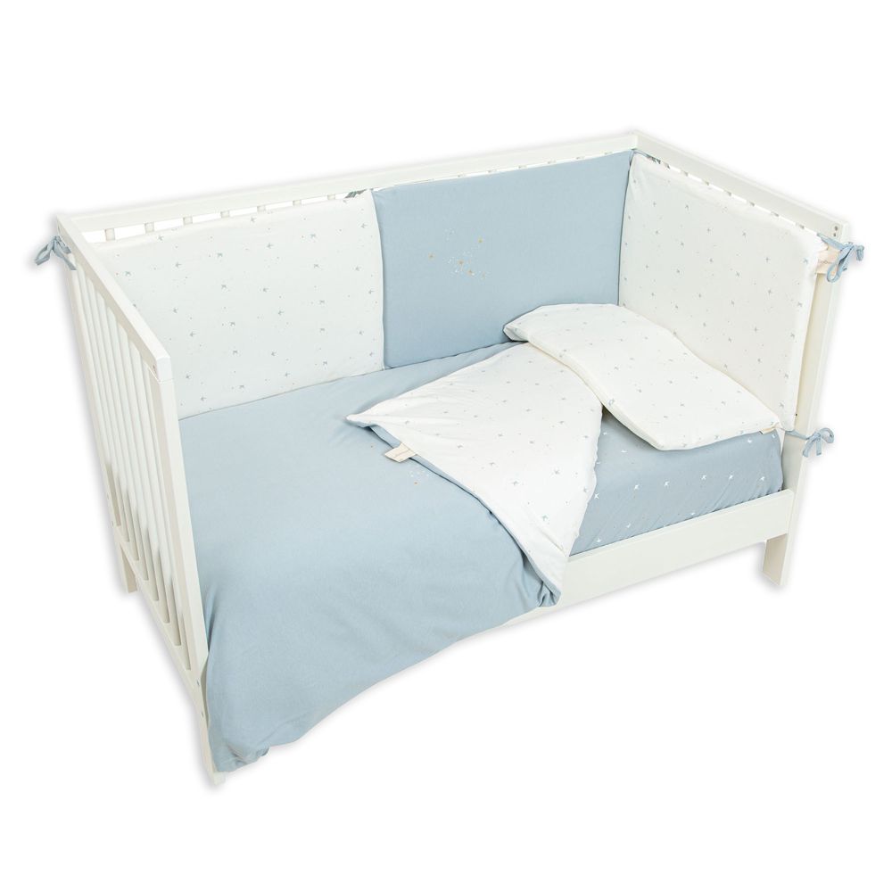 【bimbidreams】竹纖有機棉床圍 195x40x3cm(嬰兒床圍 寶寶防撞 安全防護 床邊護欄)-春日嬉遊