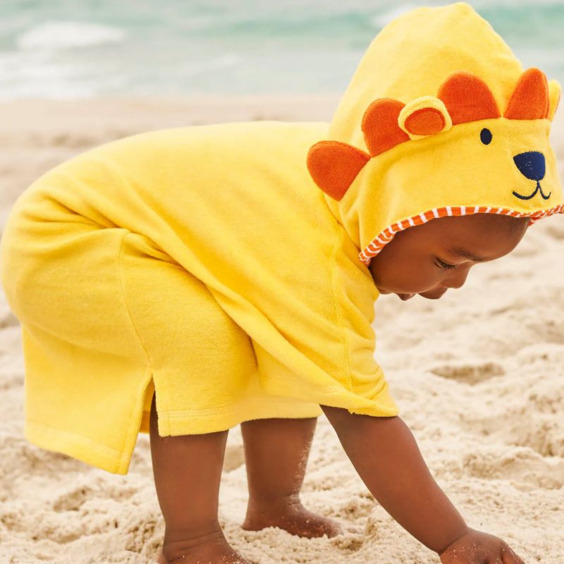 英國 JoJo Maman BeBe - 嬰幼兒/兒童游泳浴巾-小獅子