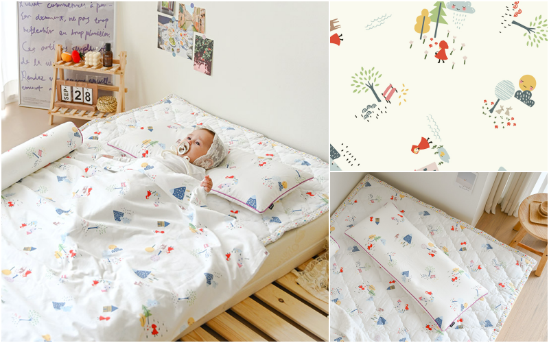 【 韓國 Formongde 】雙面材質兒童枕 森林小紅帽