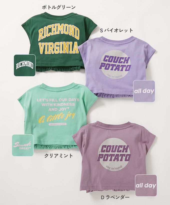 日本 devirock - 背後開口美式印花短袖洋裝-黑