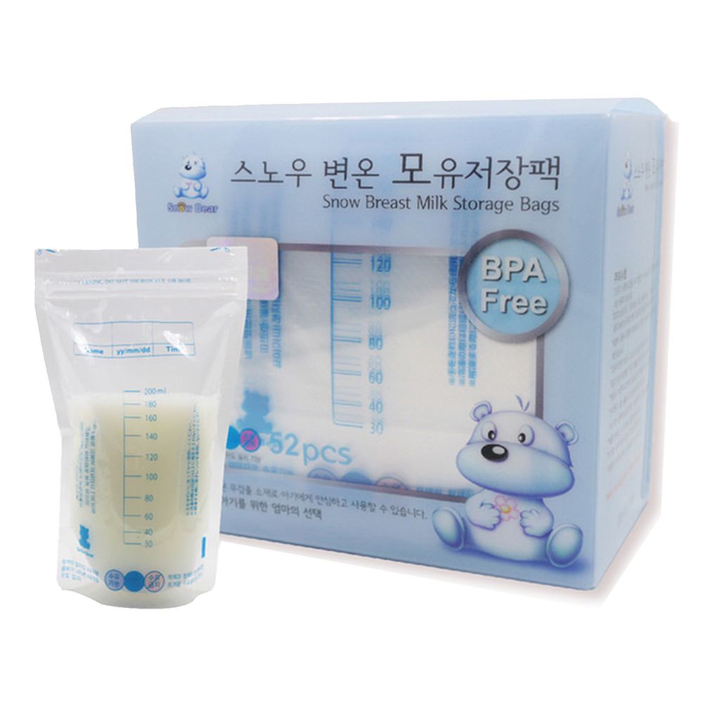 韓國 Pomier 朴蜜兒 - SnowBear 雪花熊母乳儲存袋200ml