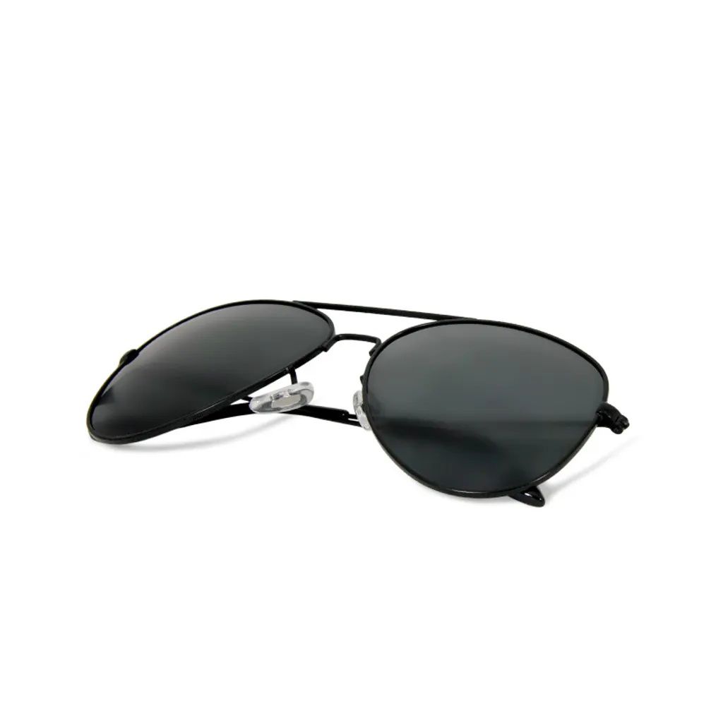 ALEGANT - 飛官造型消光黑飛行員寶麗來偏光墨鏡│UV400太陽眼鏡