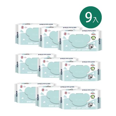 Aiwibi 愛薇彼 - 【Aiwibi 澳洲品牌】Aiwibi愛薇彼 嬰兒濕紙巾 -天然茶樹精油-80抽X9包入/箱