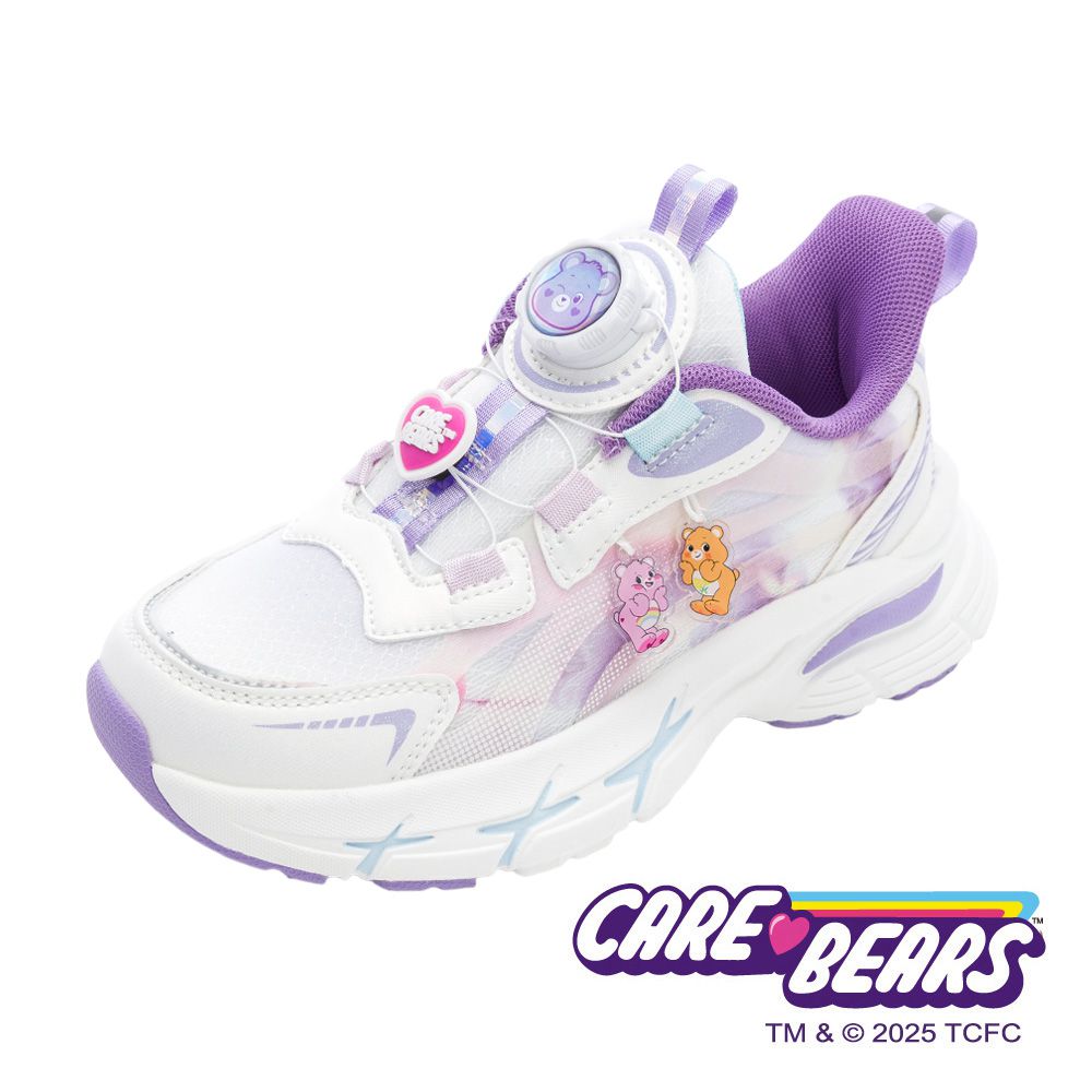 CareBears 彩虹熊 童鞋 輕量旋轉扣運動鞋 CBKR59807-柔軟舒適4D鞋墊-紫-(中大童段)