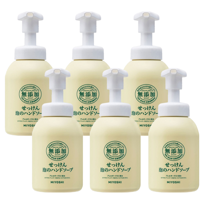 日本 MIYOSHI 無添加 - [6入組]無添加泡沫洗手乳-350ml