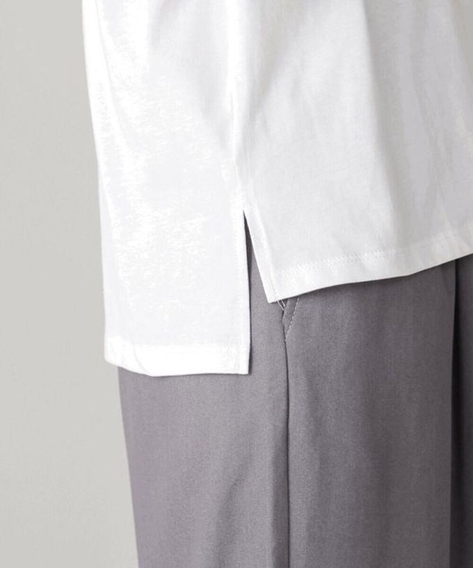 日本 Bab - 100%棉 清新夏日樹葉印花T恤-灰