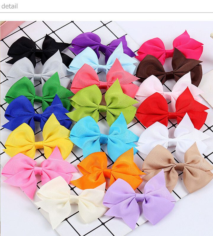 日本 Maison de Ravi - 浪漫蝴蝶結髮夾-星際灰 (小(長9.5cm))