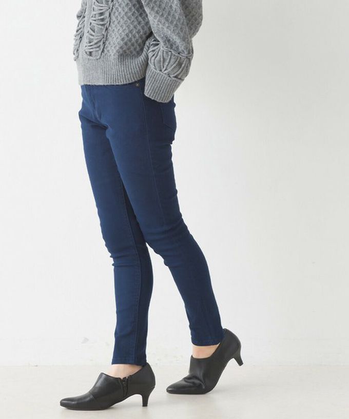 日本 OMNES - [定番]百搭厚磅斜紋布合身長褲-炭灰