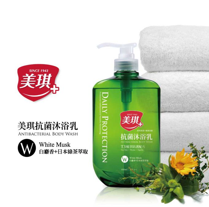 美琪生技 - 【1罐1補組】美琪抗菌沐浴乳 (白麝香)