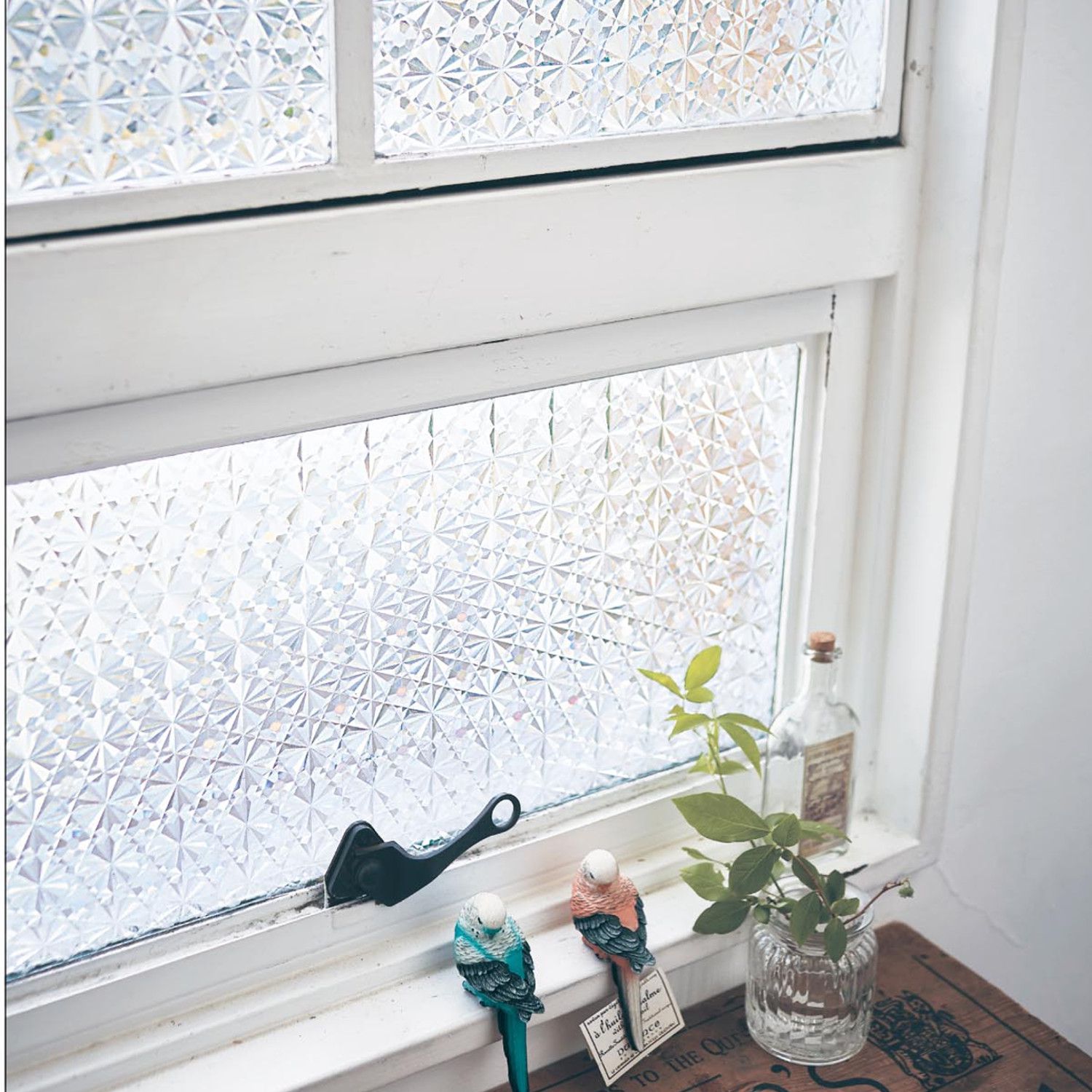 日本千趣會 - 日本製 99%抗UV光影窗貼(靜電式)-雪花窗花