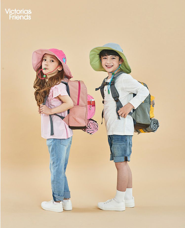 韓國 Victoria & Friends - 超輕量(490g)防潑水減壓背帶兒童背包-藍綠 (35X25X15cm)