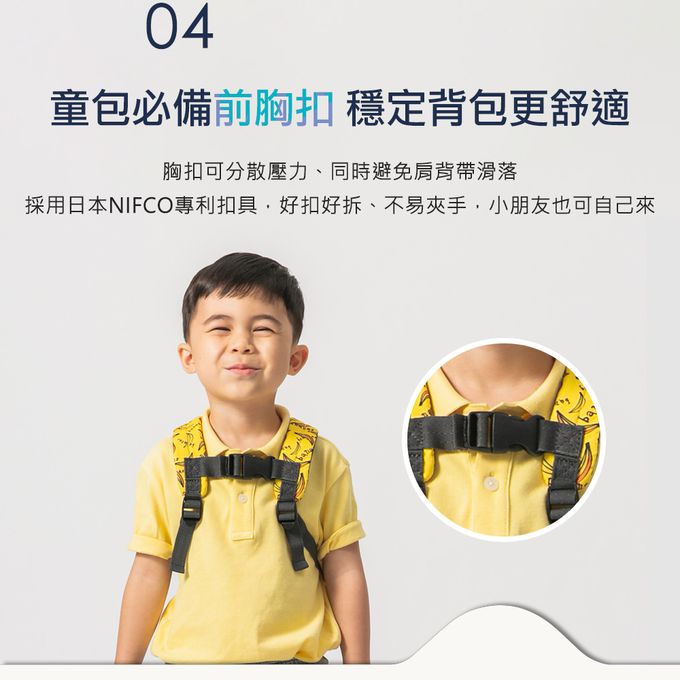 HUGGER - 防走失背包(小汽車)附可拆牽繩-學齡前幼兒園寶寶學步期外出小後背包 (1-3Y)