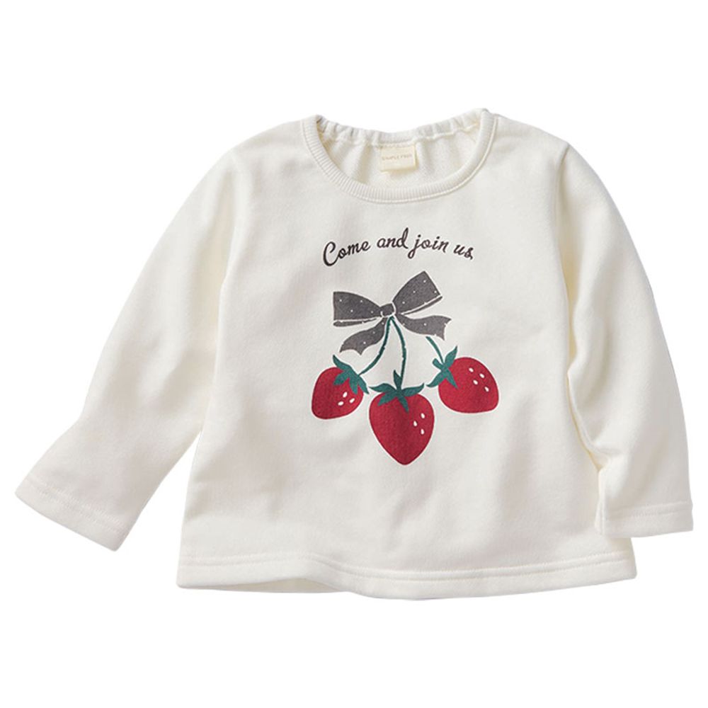 長袖休閒上衣-象牙白色