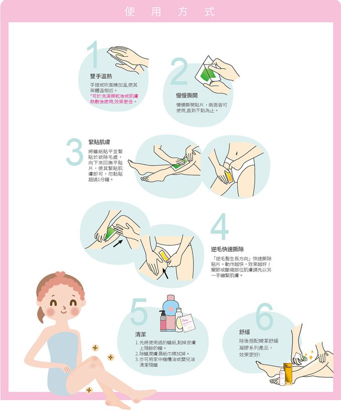 婦潔 VIGILL - 杏白除毛貼片-局部用 小20片/盒 (單入)-20片/10對 附贈除蠟潤膚濕紙巾2片