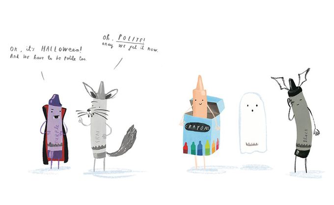 THE CRAYONS TRICK OR TREAT/精裝繪本-精裝