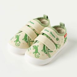 韓國 OZKIZ - 好穿軟底防滑休閒鞋-變色龍-米