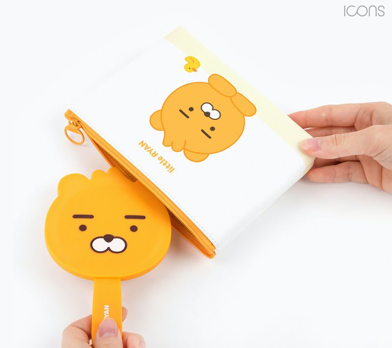 Kakao Friends - 收納包／化妝包-Apeach (187x120x30mm)