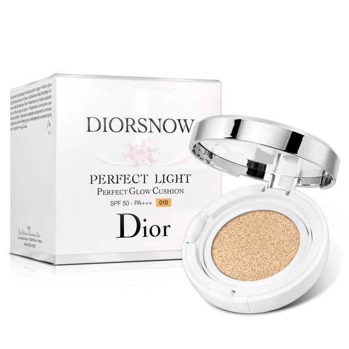 Dior 迪奧 - 雪晶靈粉嫩光氣墊粉餅-#010-象牙亮白色