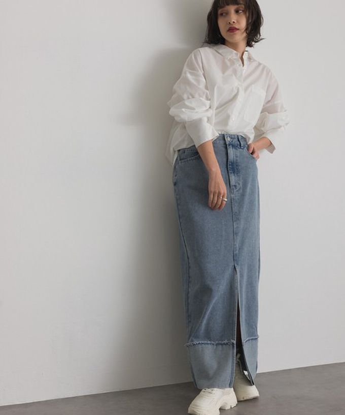 日本 ELENCARE DUE - 男友風寬鬆率性感長袖襯衫-白