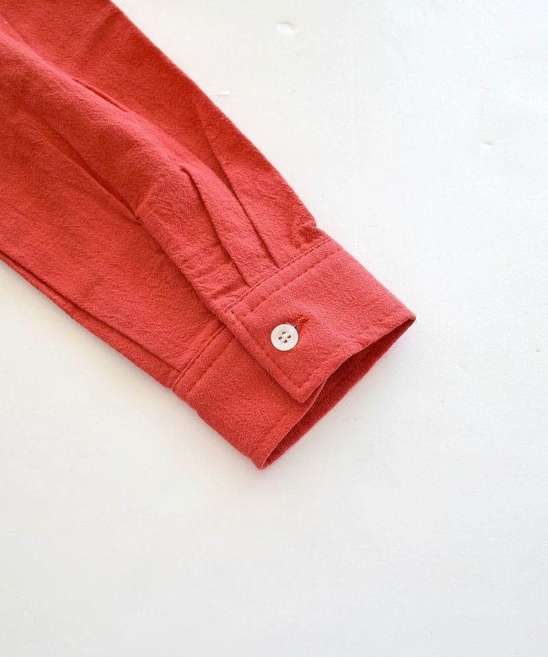 日本 zootie - 歪斜設計排扣長袖襯衫-深藍