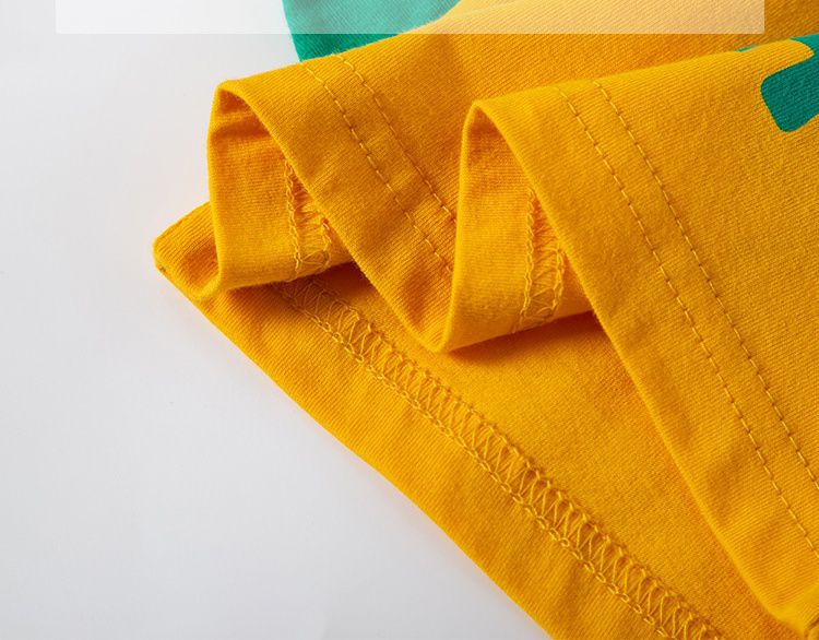 BE TOP - 純棉立體短袖上衣-搞怪恐龍-白色