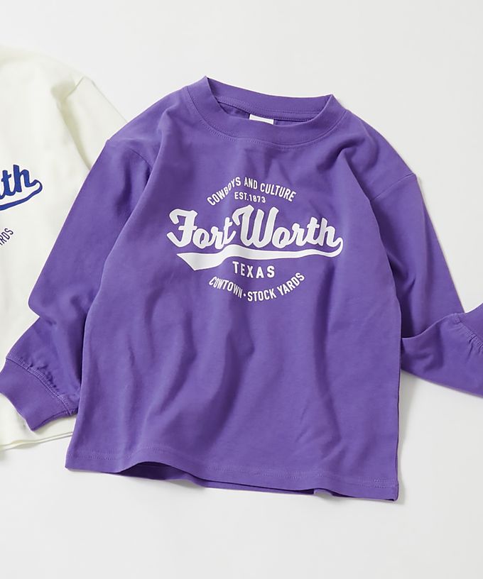 日本 devirock - 100%棉 定番印花長袖上衣-熱狗組合-磚橘