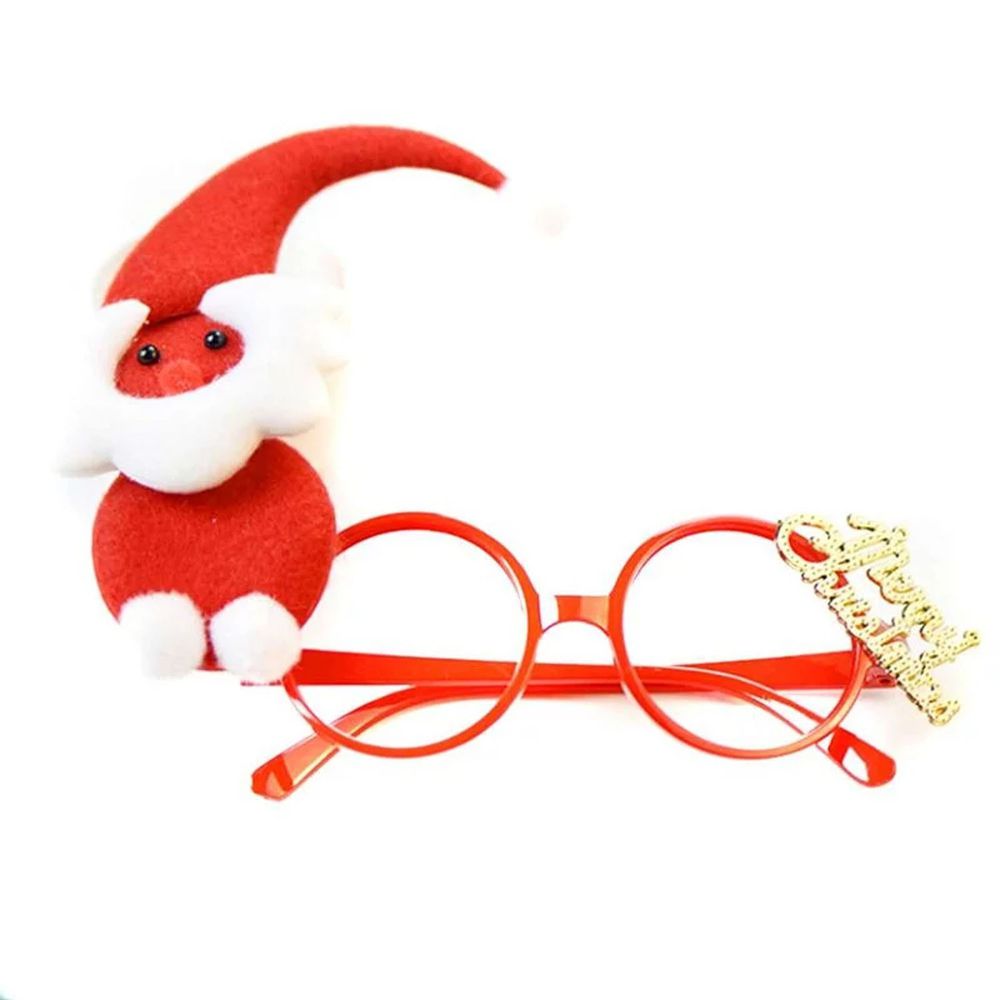 MODACore 摩達客 - 聖誕派對造型眼鏡-紅白精靈小雪人