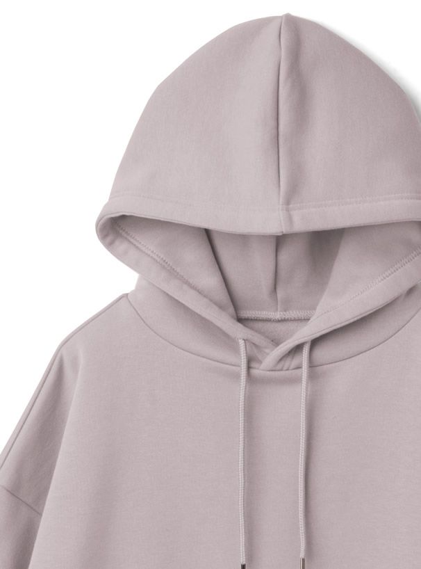 日本 GRL - 假兩件裏起毛連帽T-米