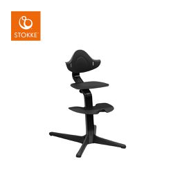 Stokke - nomi 多階段成長椅-櫸木款-全黑色