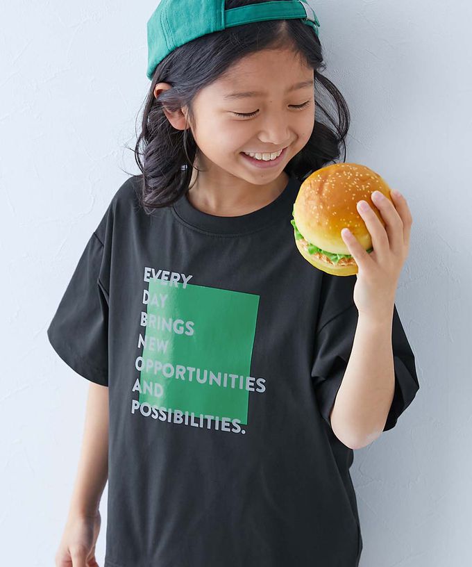 日本 devirock - 抗UV 不易皺速乾印花短袖上衣-袖子logo-藍綠